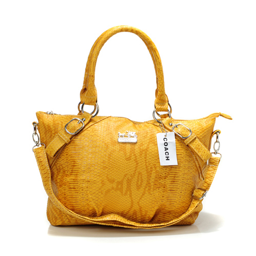 Coach Madison Embossed Medium Yellow Totes DER | Coach Outlet Canada